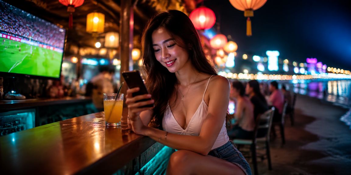 Người hâm mộ bóng đá tại Vũng Tàu theo dõi trận đấu qua điện thoại bên tách cà phê